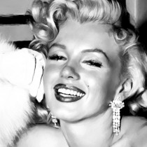 Detail of Marilyn Monroe Portrait #1 Large Size Portrait