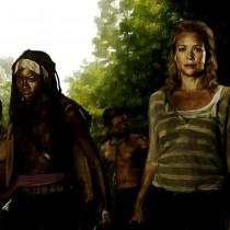 Deatil of The Walking Dead Starring Large Size Digital Painting