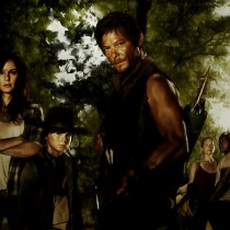 The Walking Dead Starring Large Size Digital Painting