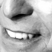 Detail of David Bowie #2 Large Size Painting