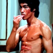 Bruce Lee @ Enter the Dragon #1 Large Size Painting