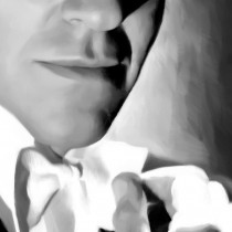 Detail of Fred Astaire Portrait #1 Large Size Painting