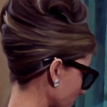 Detail of Breakfast at Tiffany's #2 Large Size Digital Painting
