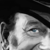Detail of John Wayne @ True Grit #1 Large Size Painting