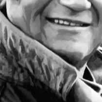 Detail of John Wayne @ True Grit #1 Large Size Painting